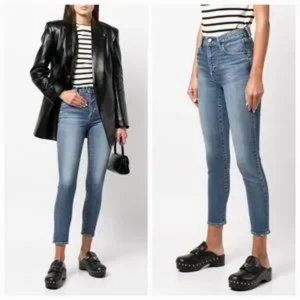 NWT Womens Moussy Vintage Dark Blue Rhett Skinny Denim Jeans 28 *